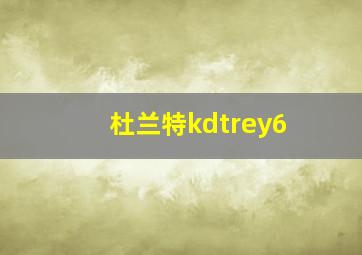 杜兰特kdtrey6