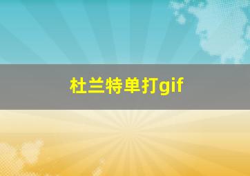 杜兰特单打gif