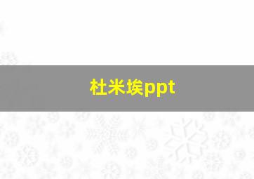 杜米埃ppt