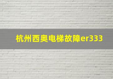 杭州西奥电梯故障er333