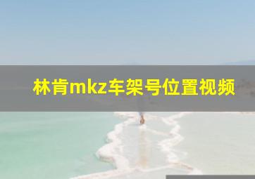 林肯mkz车架号位置视频