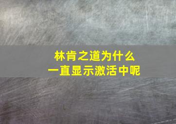 林肯之道为什么一直显示激活中呢