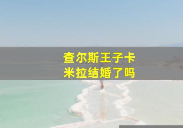 查尔斯王子卡米拉结婚了吗