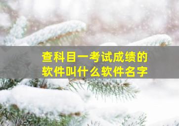 查科目一考试成绩的软件叫什么软件名字