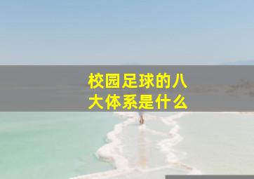 校园足球的八大体系是什么