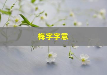 梅字字意