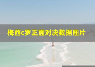 梅西c罗正面对决数据图片