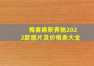 梅赛德斯奔驰2022款图片及价格表大全