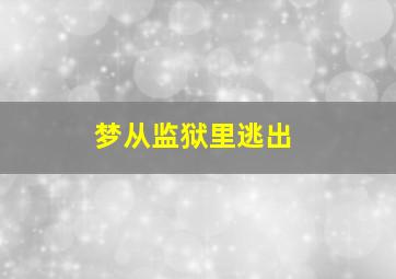 梦从监狱里逃出