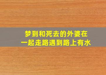 梦到和死去的外婆在一起走路遇到路上有水