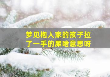 梦见抱人家的孩子拉了一手的屎啥意思呀