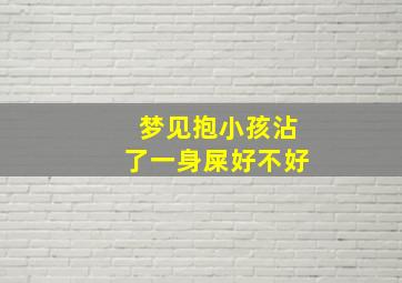 梦见抱小孩沾了一身屎好不好