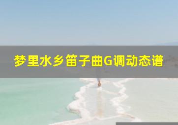 梦里水乡笛子曲G调动态谱