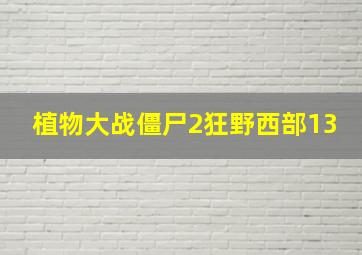 植物大战僵尸2狂野西部13