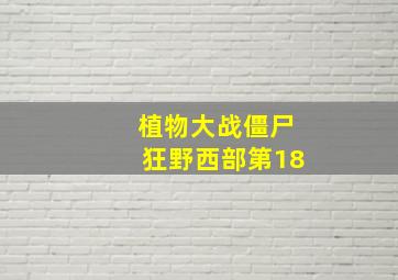 植物大战僵尸狂野西部第18