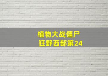 植物大战僵尸狂野西部第24