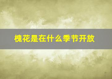 槐花是在什么季节开放