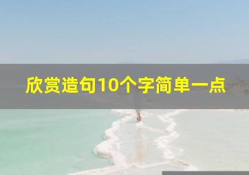 欣赏造句10个字简单一点