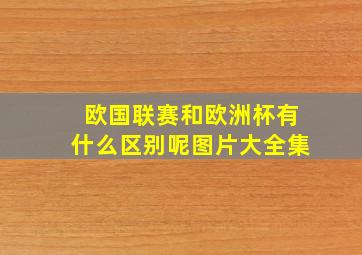 欧国联赛和欧洲杯有什么区别呢图片大全集