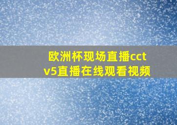 欧洲杯现场直播cctv5直播在线观看视频