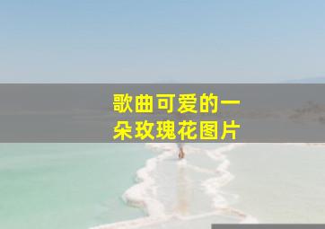 歌曲可爱的一朵玫瑰花图片