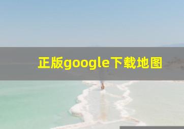 正版google下载地图