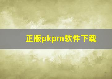 正版pkpm软件下载