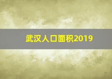 武汉人口面积2019