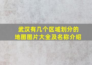 武汉有几个区域划分的地图图片大全及名称介绍