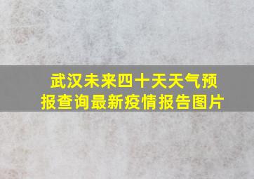 武汉未来四十天天气预报查询最新疫情报告图片