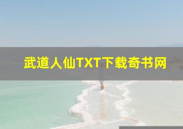 武道人仙TXT下载奇书网