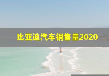 比亚迪汽车销售量2020