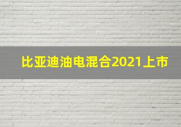 比亚迪油电混合2021上市