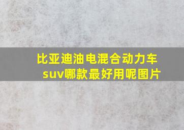 比亚迪油电混合动力车suv哪款最好用呢图片