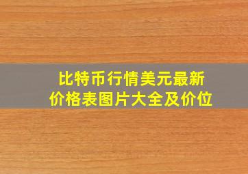 比特币行情美元最新价格表图片大全及价位