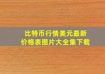 比特币行情美元最新价格表图片大全集下载