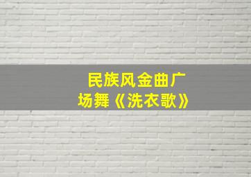 民族风金曲广场舞《洗衣歌》