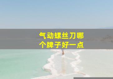 气动螺丝刀哪个牌子好一点