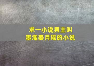 求一小说男主叫墨淮姜月瑶的小说