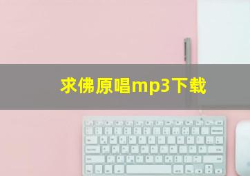 求佛原唱mp3下载