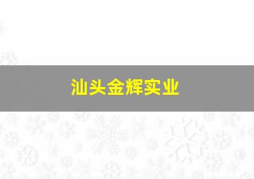 汕头金辉实业