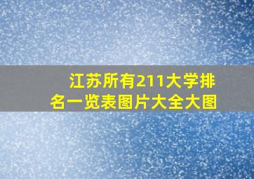 江苏所有211大学排名一览表图片大全大图