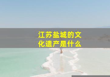 江苏盐城的文化遗产是什么