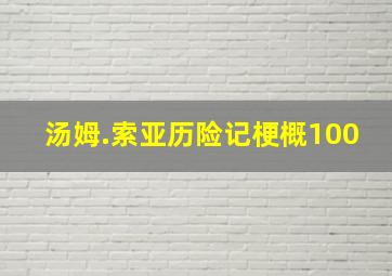 汤姆.索亚历险记梗概100