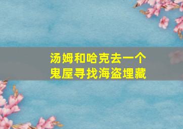 汤姆和哈克去一个鬼屋寻找海盗埋藏