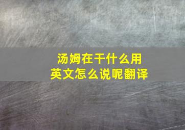 汤姆在干什么用英文怎么说呢翻译