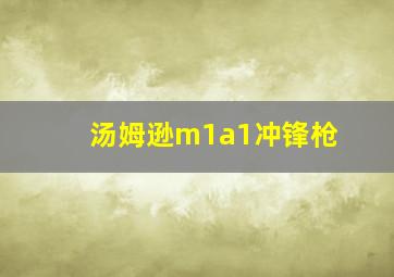 汤姆逊m1a1冲锋枪