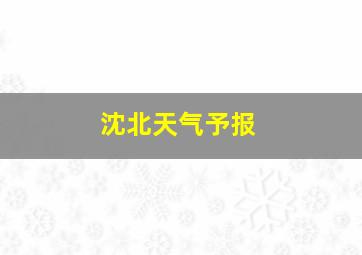 沈北天气予报