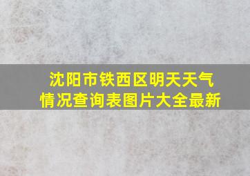 沈阳市铁西区明天天气情况查询表图片大全最新