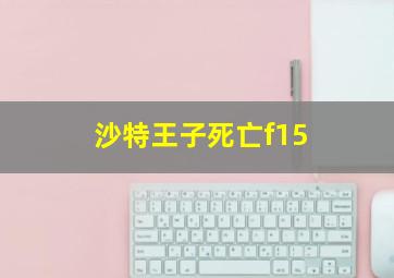 沙特王子死亡f15